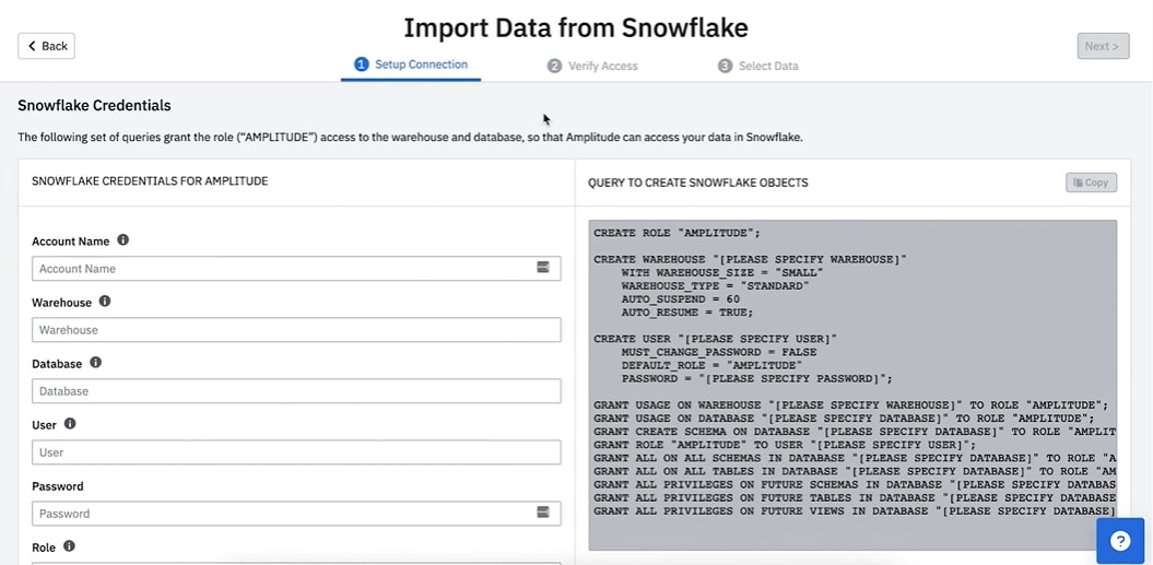 Import Data from Snowflake - Snowflake Credentials: Snowflake to Amplitude | Hevo Data